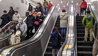 Busy Metro Station With Many Hidden Dangers