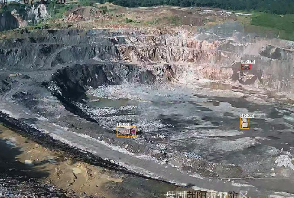 露天矿山设备运行启停状态检测