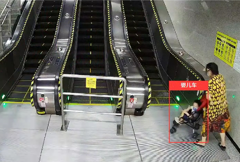 婴儿车扶梯识别