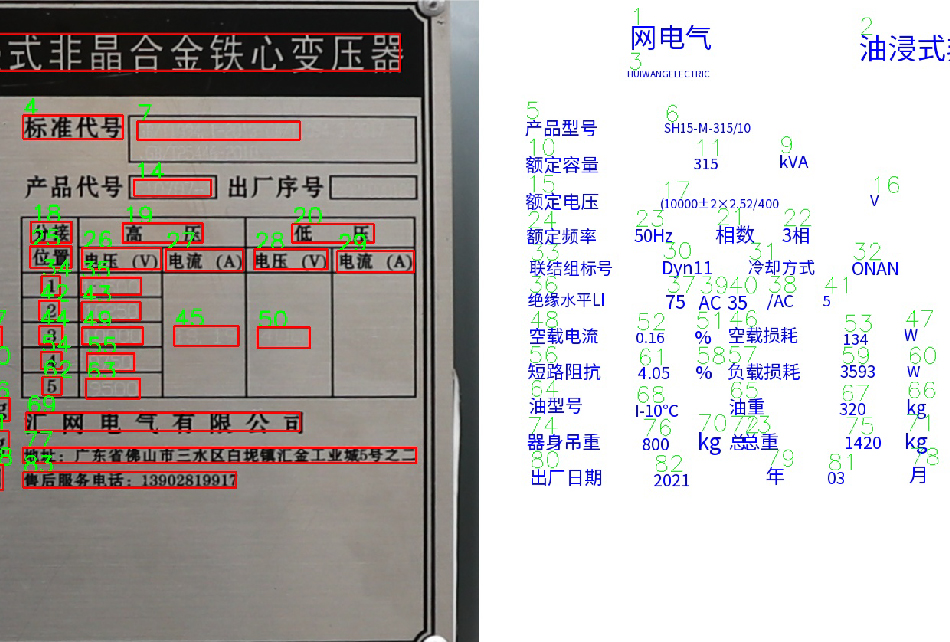 铭牌识别