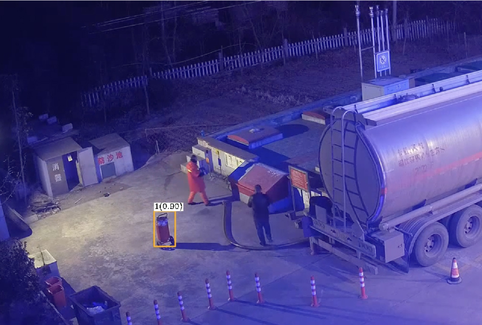 未摆放灭火器识别