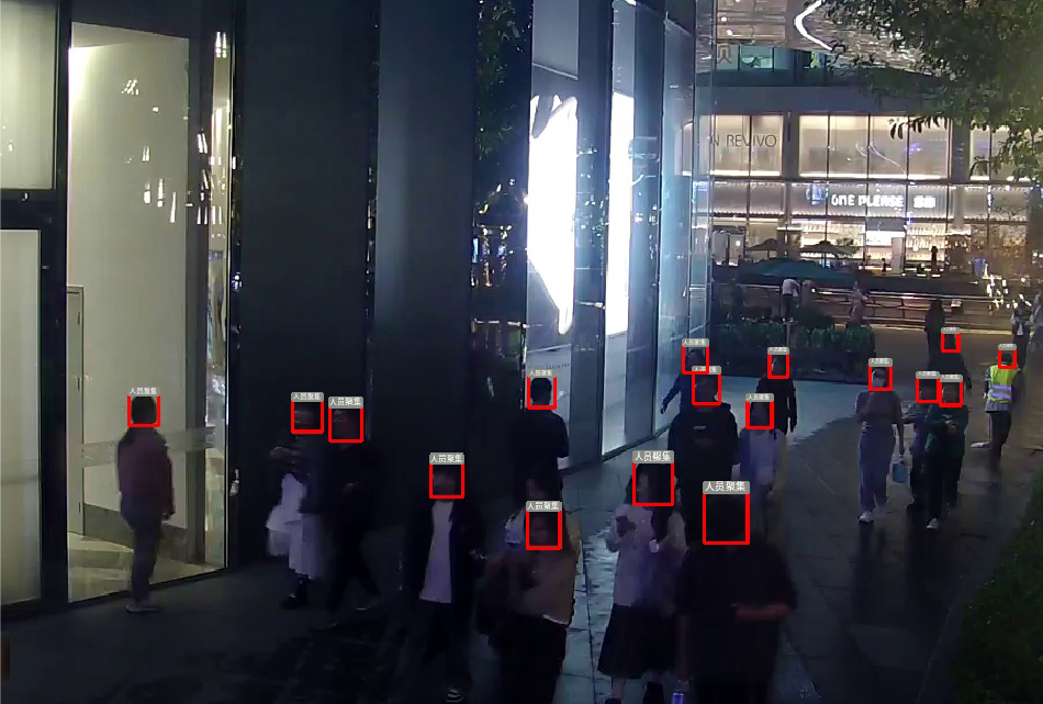 人员聚集识别