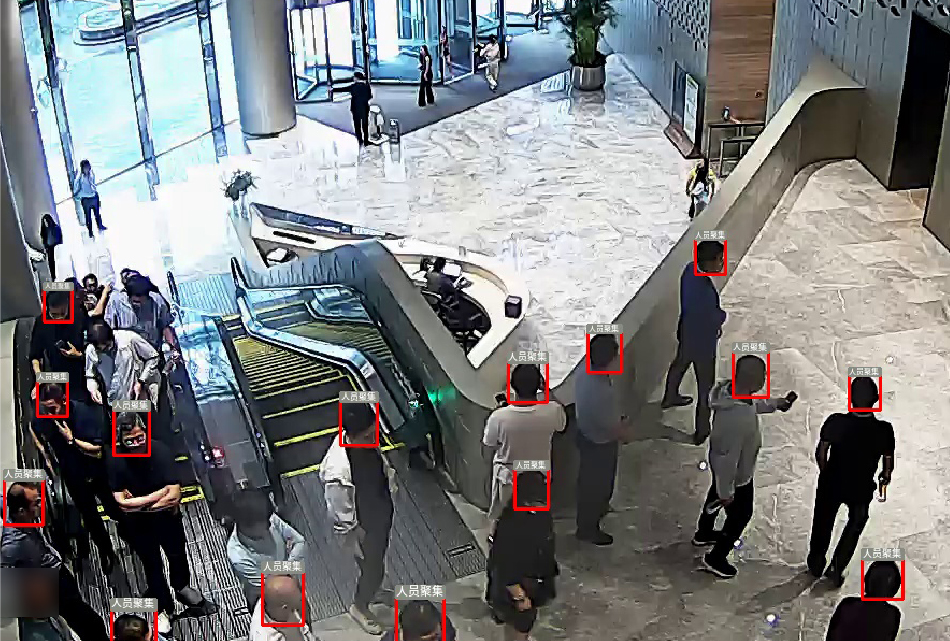 人员聚集识别