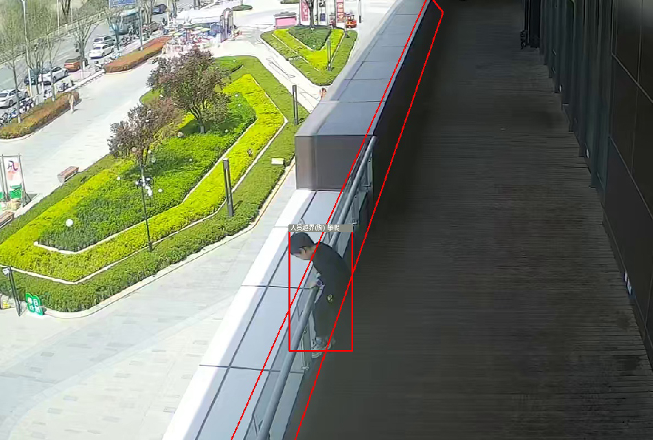 人员攀爬识别