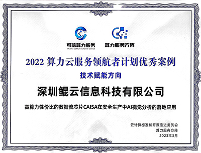 算力云服务领航者计划优秀案例