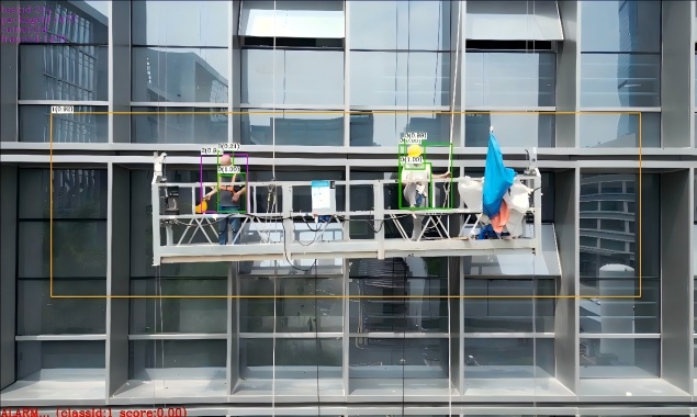 吊篮空载及人员安全穿戴识别